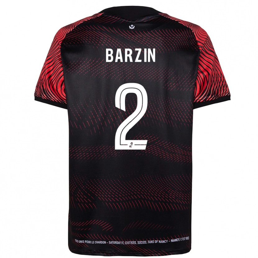 Danxen Homem Camisola Réginald Barzin #2 Branco Vermelho Principal 2025/26 Camisa