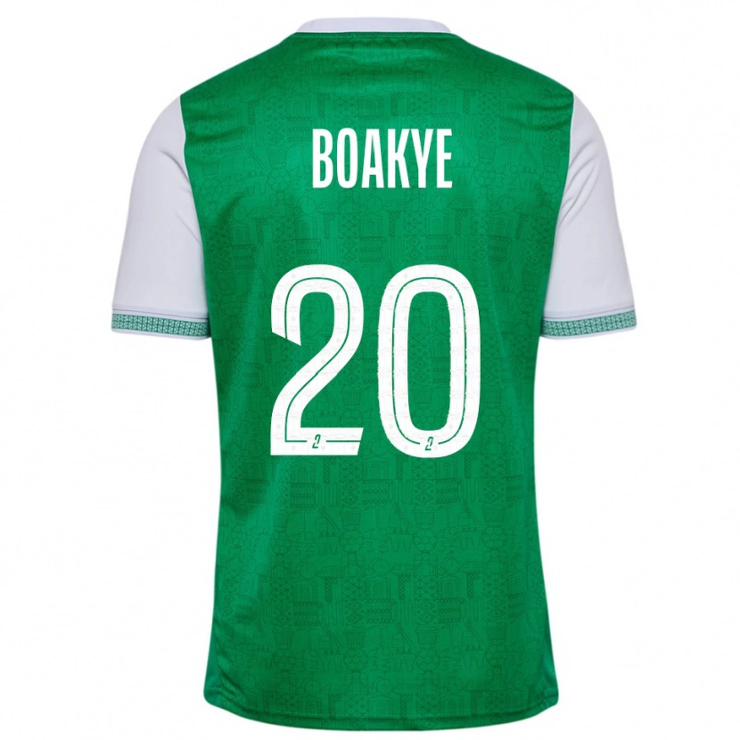 Danxen Homem Camisola Augustine Boakye #20 Verde Branco Principal 2025/26 Camisa