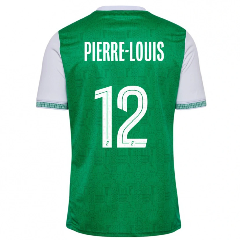Danxen Homem Camisola Amandine Pierre-Louis #12 Verde Branco Principal 2025/26 Camisa