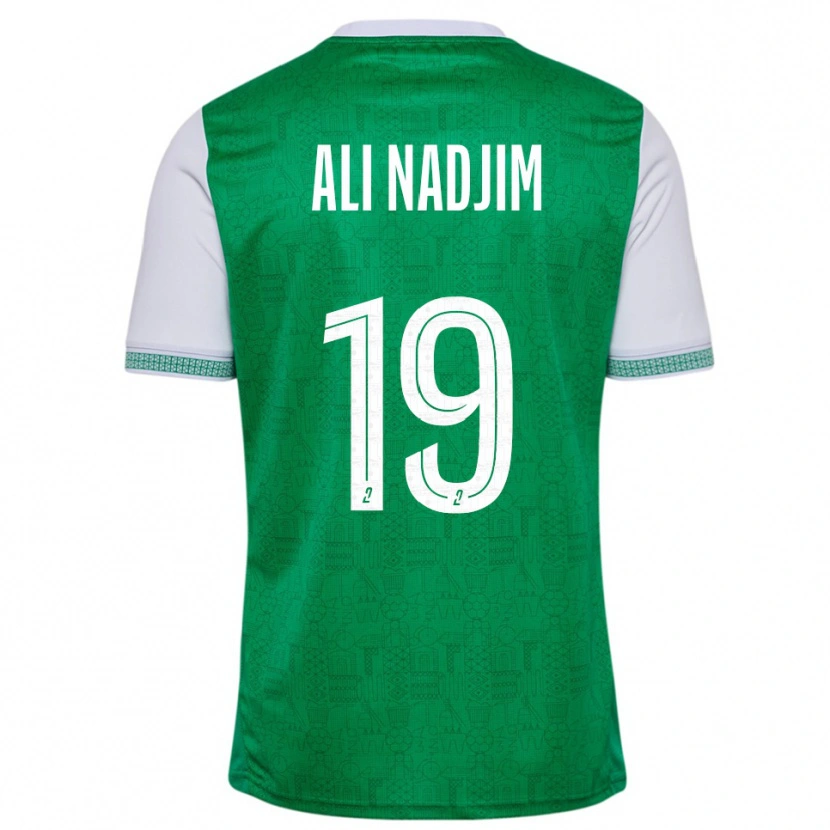 Danxen Homem Camisola Nadjma Ali Nadjim #19 Verde Branco Principal 2025/26 Camisa
