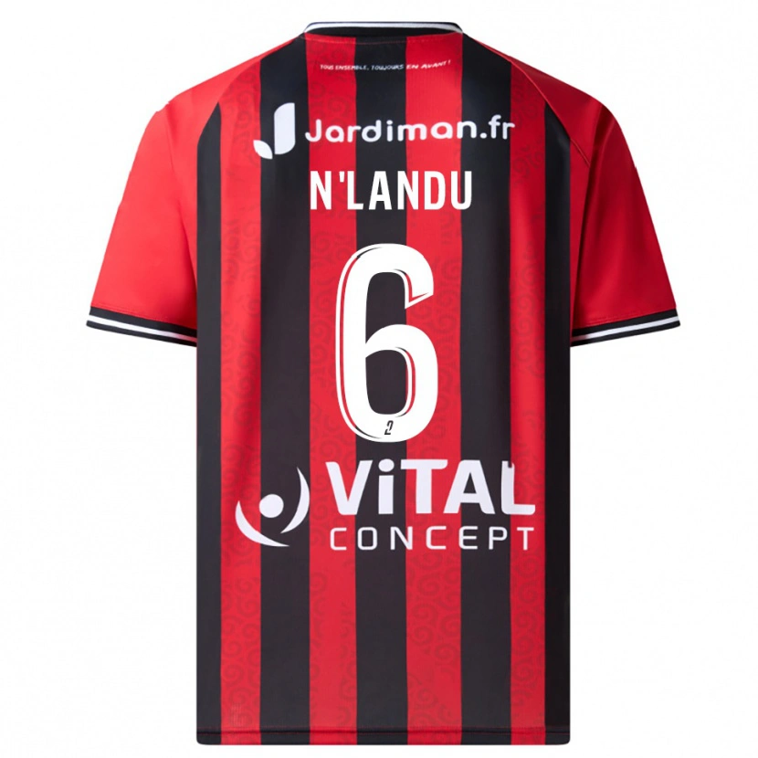 Danxen Homem Camisola Darly N'landu #6 Vermelho Preto Principal 2025/26 Camisa