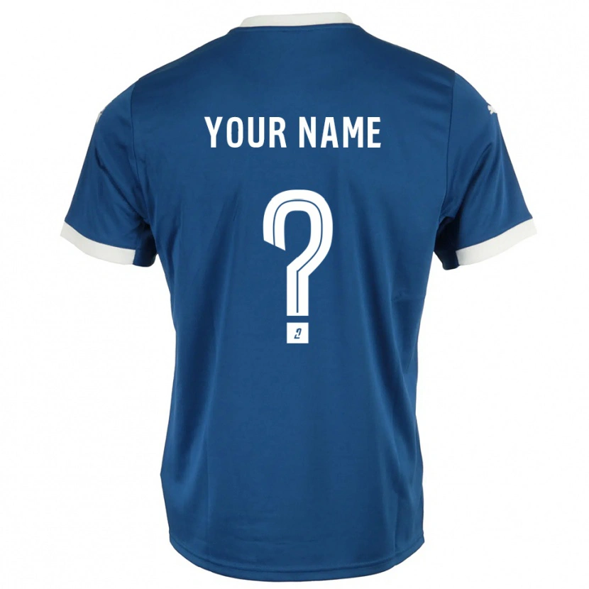 Danxen Homem Camisola Seu Nome #0 Azul Branco Principal 2025/26 Camisa