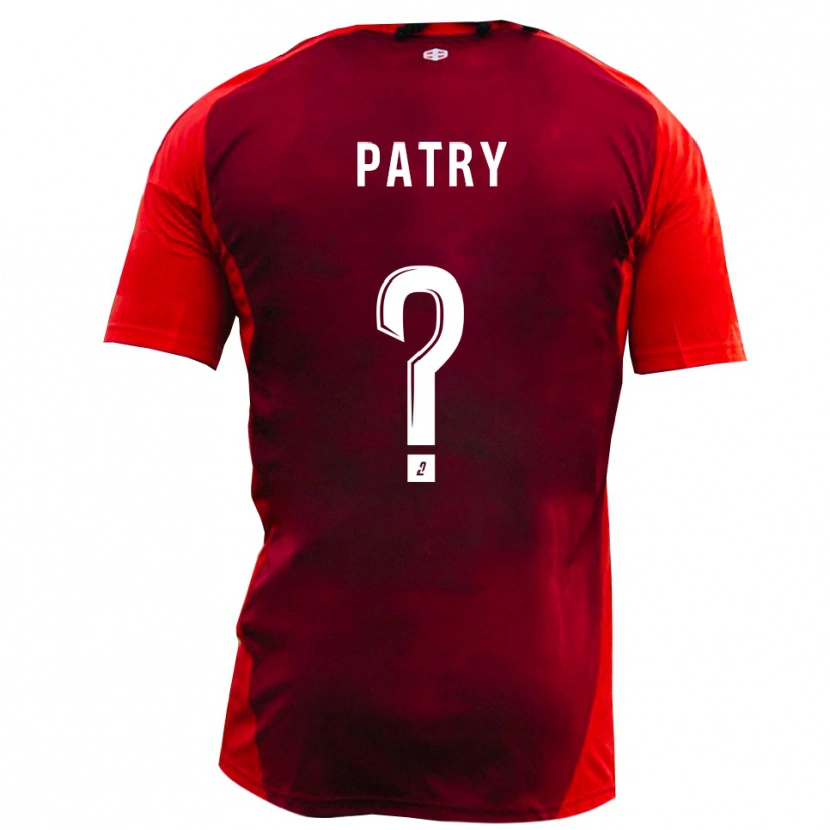 Danxen Homem Camisola Jules Patry #0 Vermelho Borgonha Principal 2025/26 Camisa