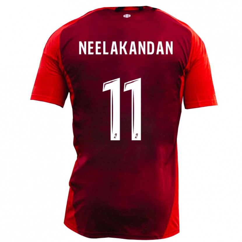 Danxen Homem Camisola Ranjan Neelakandan #11 Vermelho Borgonha Principal 2025/26 Camisa