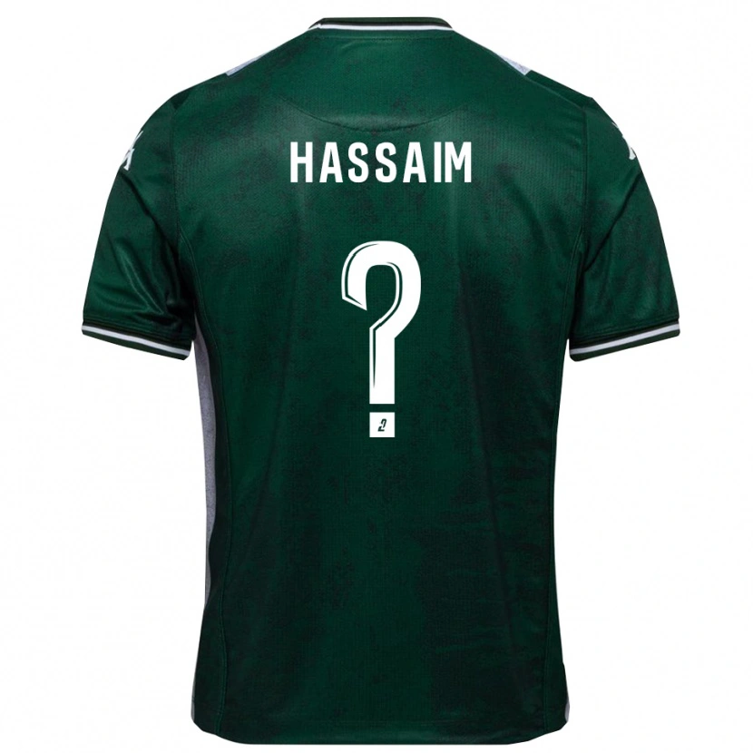 Danxen Homem Camisola Melwane Hassaim #0 Verde Branco Principal 2025/26 Camisa