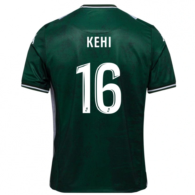 Danxen Homem Camisola Marc-Olivier Kehi #16 Verde Branco Principal 2025/26 Camisa