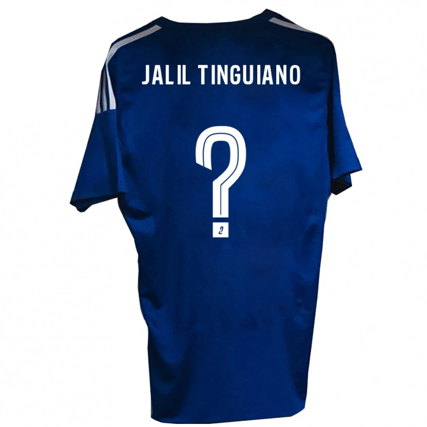 Danxen Homem Camisola Abdoul Jalil Tinguiano #0 Azul Branco Principal 2025/26 Camisa