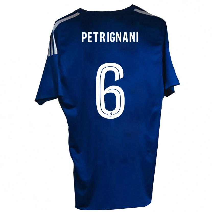 Danxen Homem Camisola Matteo Petrignani #6 Azul Branco Principal 2025/26 Camisa