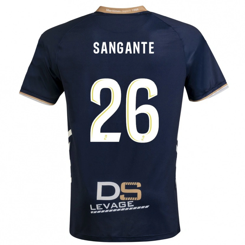Danxen Homem Camisola Opa Sangante #26 Azul Marinho Dourado Principal 2025/26 Camisa
