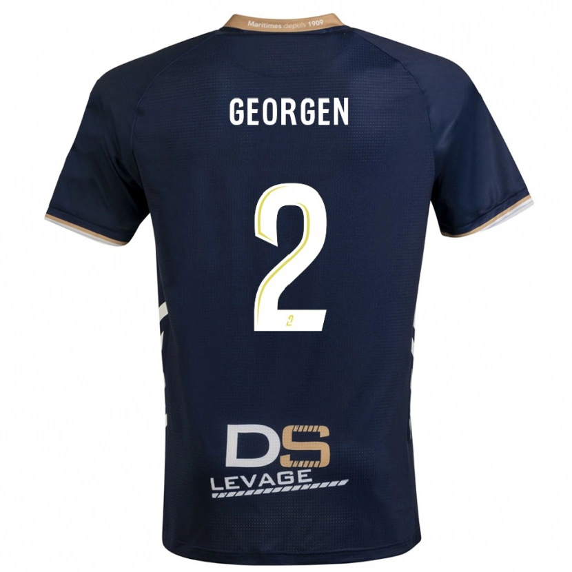 Danxen Homem Camisola Alec Georgen #2 Azul Marinho Dourado Principal 2025/26 Camisa