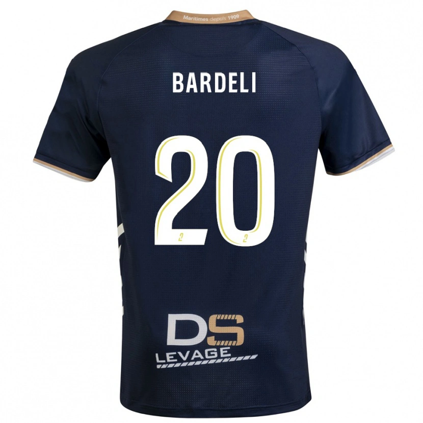 Danxen Homem Camisola Enzo Bardeli #20 Azul Marinho Dourado Principal 2025/26 Camisa