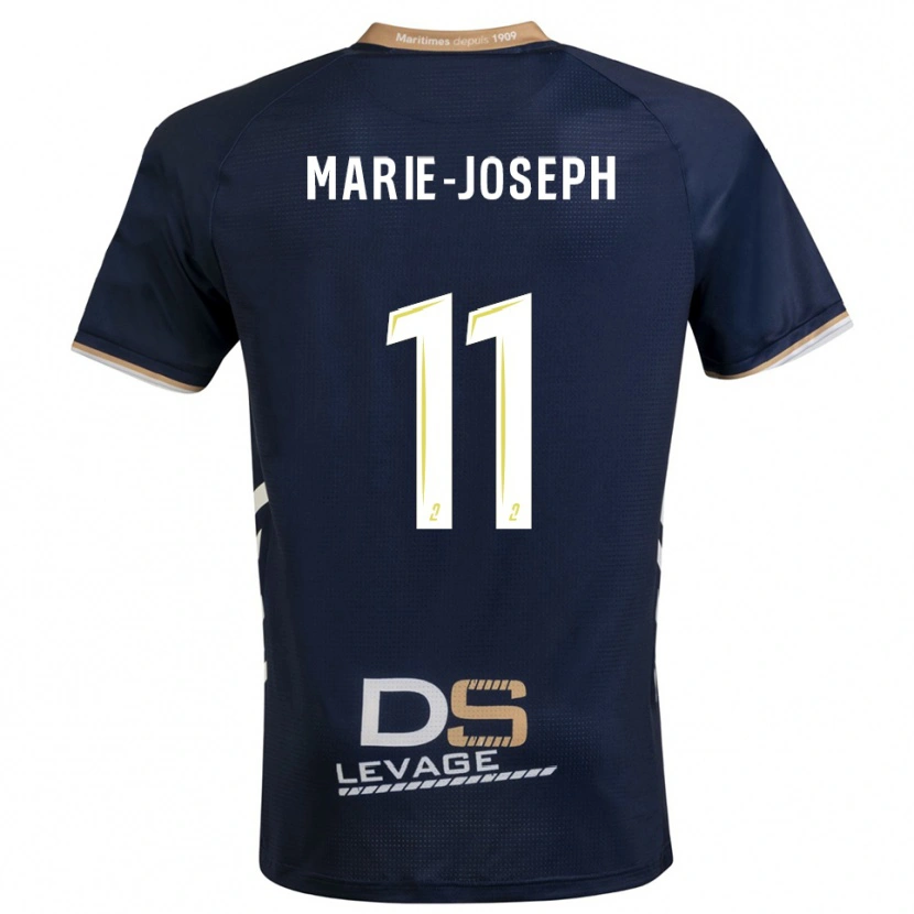 Danxen Homem Camisola Thomas Marie-Joseph #11 Azul Marinho Dourado Principal 2025/26 Camisa