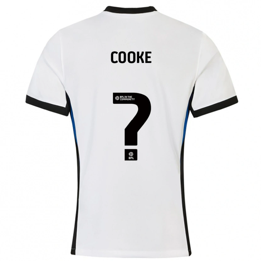 Danxen Homem Camisola Shannon Cooke #0 Branco Azul Alternativa 2025/26 Camisa