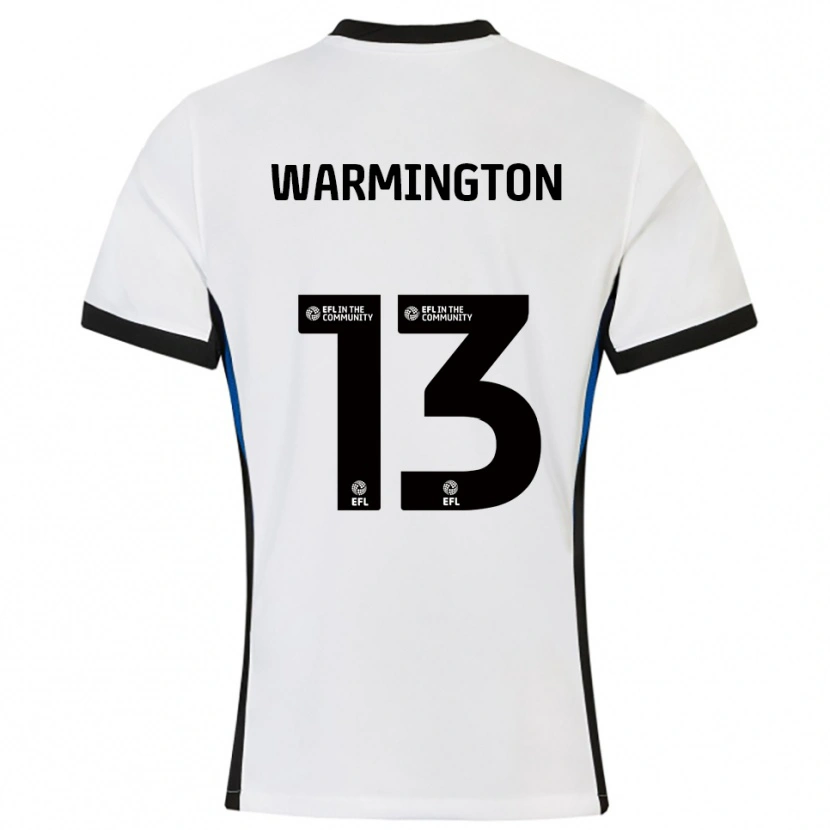 Danxen Homem Camisola Tyrese Warmington #13 Branco Azul Alternativa 2025/26 Camisa