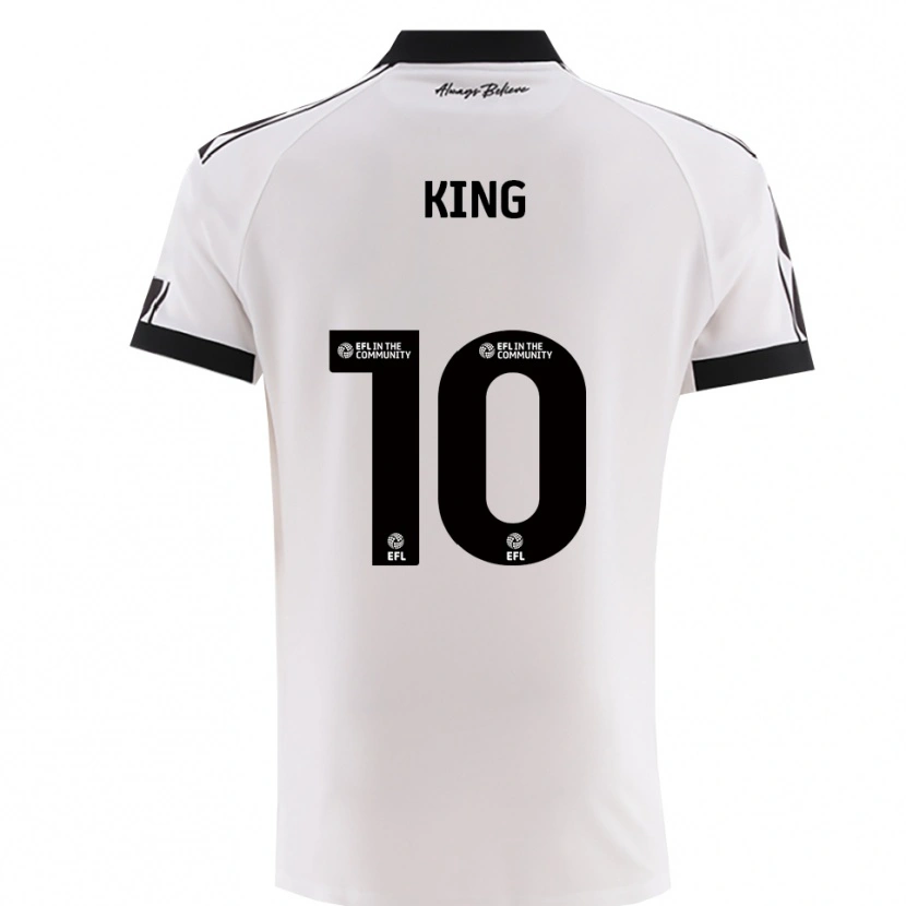 Danxen Homem Camisola Andy King #10 Branco Preto Alternativa 2025/26 Camisa