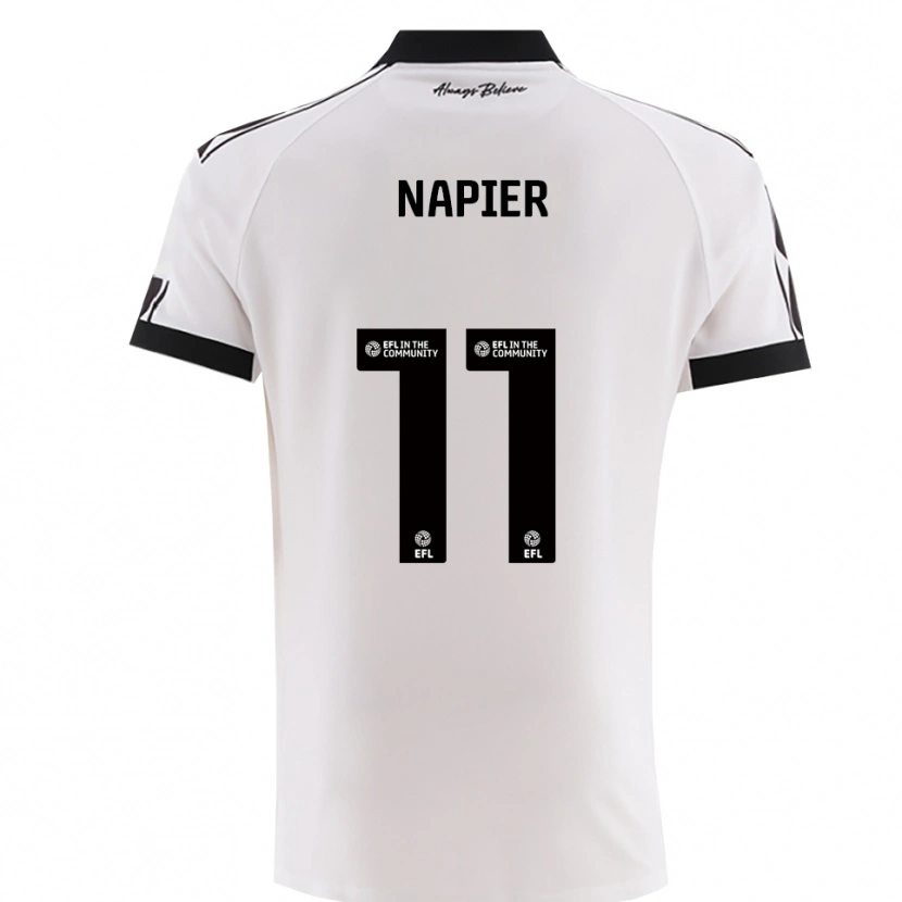 Danxen Homem Camisola Jamie-Lee Napier #11 Branco Preto Alternativa 2025/26 Camisa