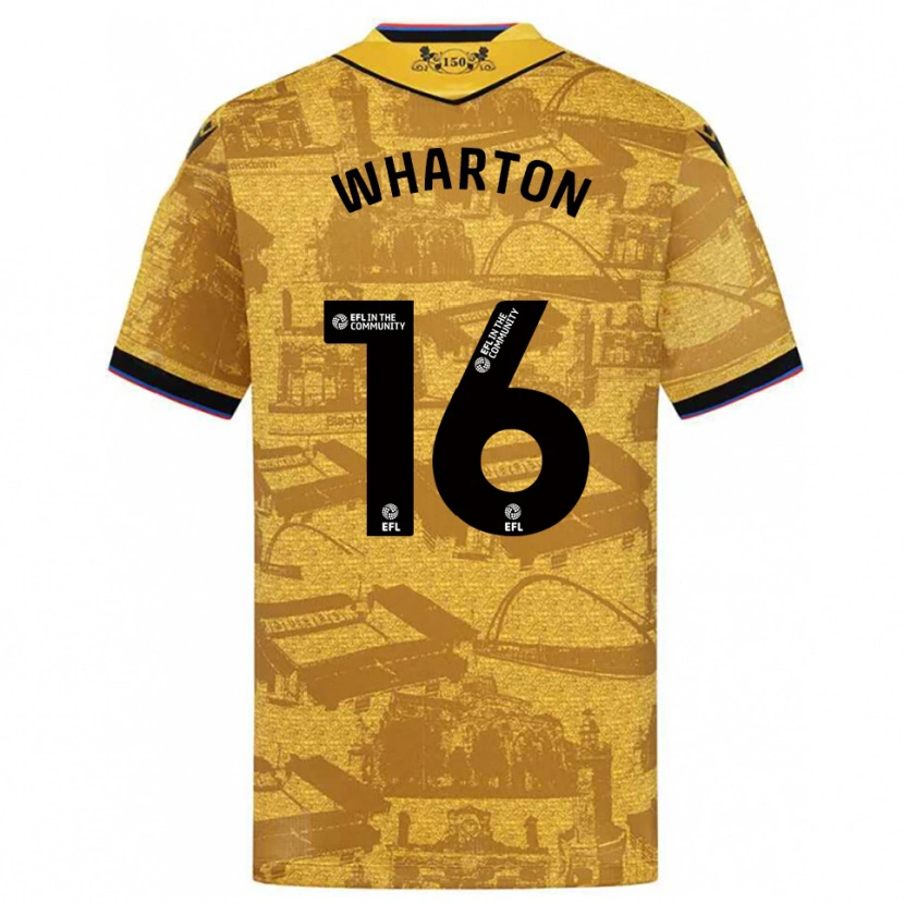 Danxen Homem Camisola Scott Wharton #16 Dourado Preto Alternativa 2025/26 Camisa