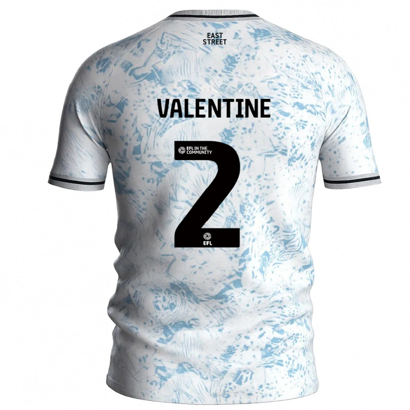 Danxen Homem Camisola Phoenix Valentine #2 Branco Azul Celeste Alternativa 2025/26 Camisa