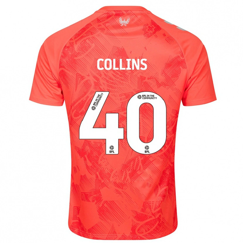 Danxen Homem Camisola Brad Collins #40 Laranja Branco Alternativa 2025/26 Camisa