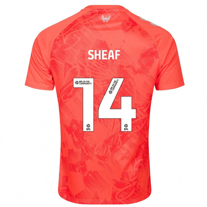 Danxen Homem Camisola Ben Sheaf #14 Laranja Branco Alternativa 2025/26 Camisa