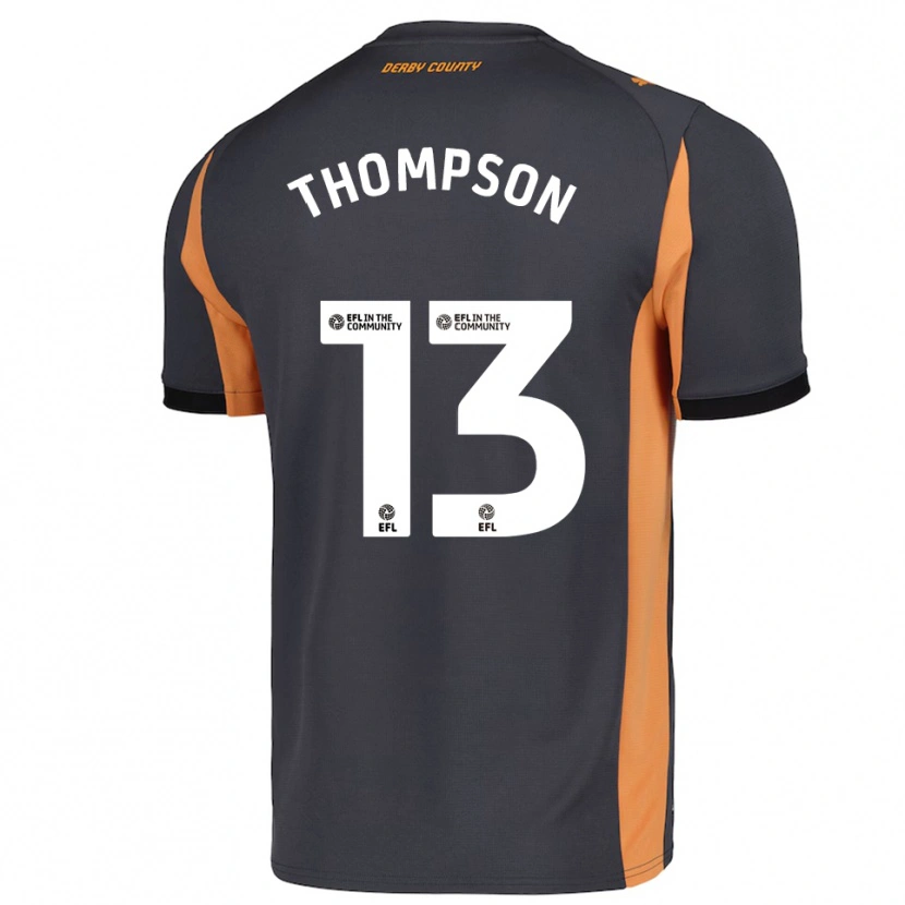 Danxen Homem Camisola Jack Thompson #13 Cinza Laranja Preto Alternativa 2025/26 Camisa
