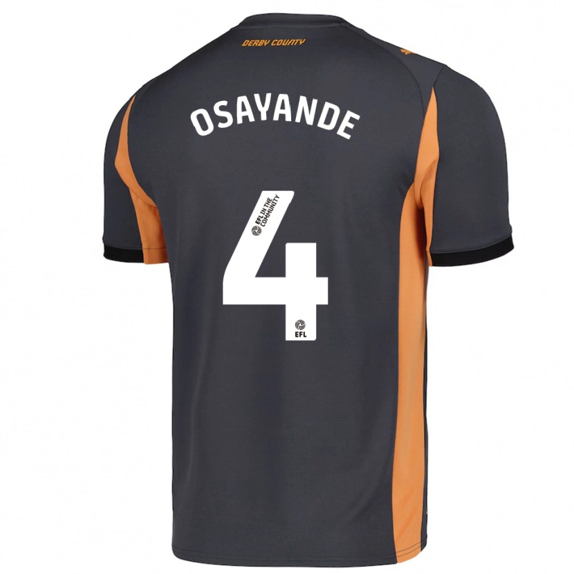 Danxen Homem Camisola Adisa Osayande #4 Cinza Laranja Preto Alternativa 2025/26 Camisa