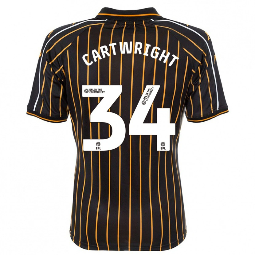 Danxen Homem Camisola Harvey Cartwright #34 Branco Preto Alternativa 2025/26 Camisa