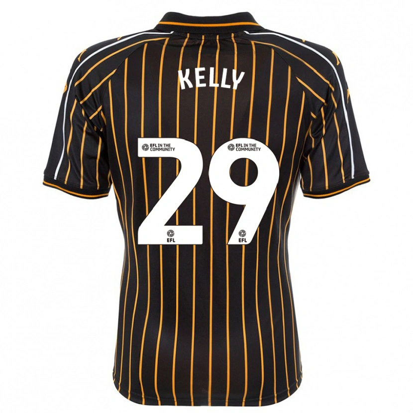 Danxen Homem Camisola Ace Kelly #29 Branco Preto Alternativa 2025/26 Camisa