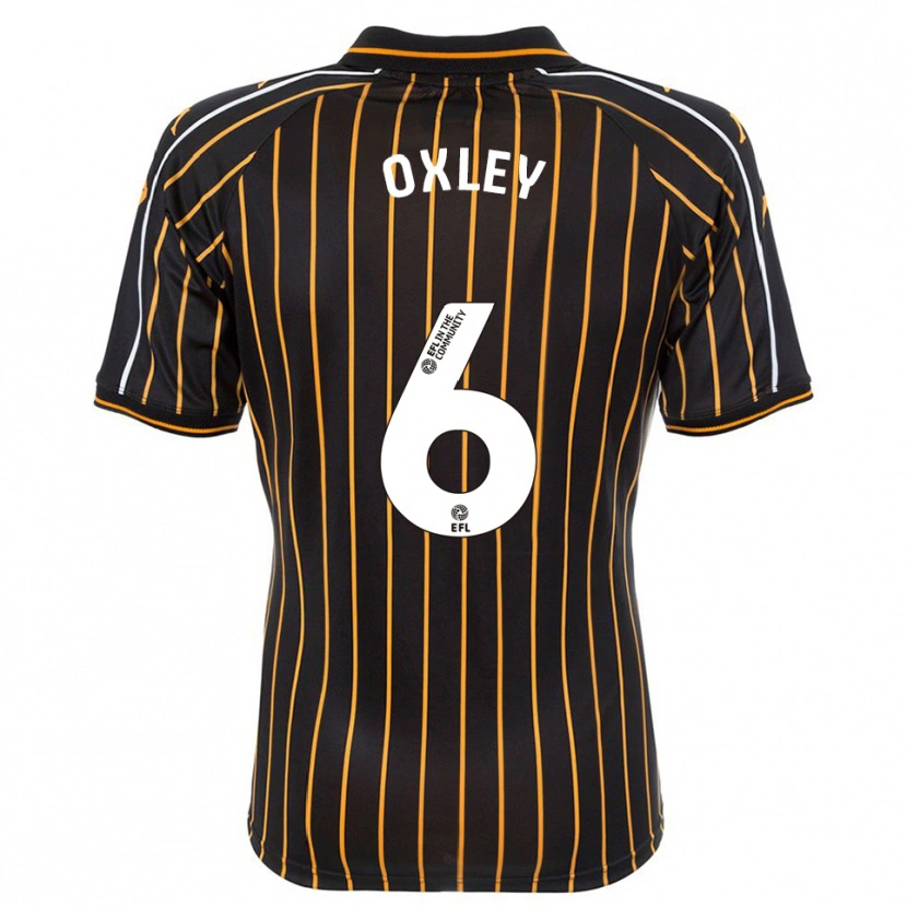 Danxen Homem Camisola Tilly Oxley #6 Branco Preto Alternativa 2025/26 Camisa