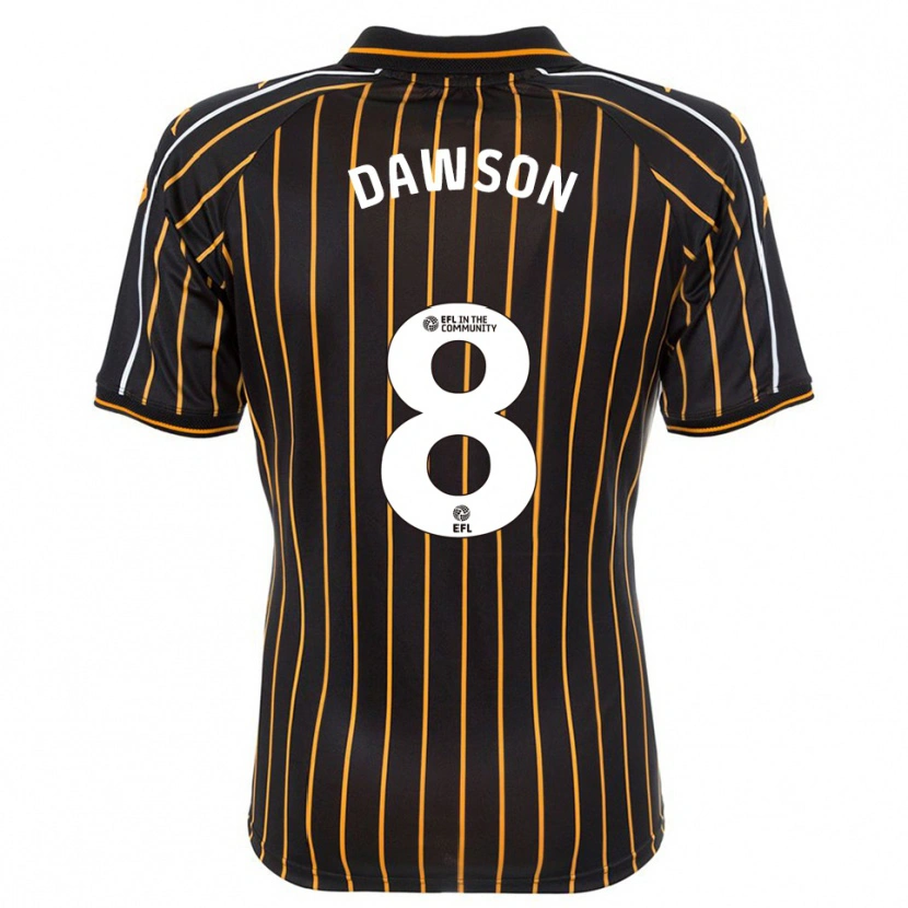 Danxen Homem Camisola Lucas Dawson #8 Branco Preto Alternativa 2025/26 Camisa