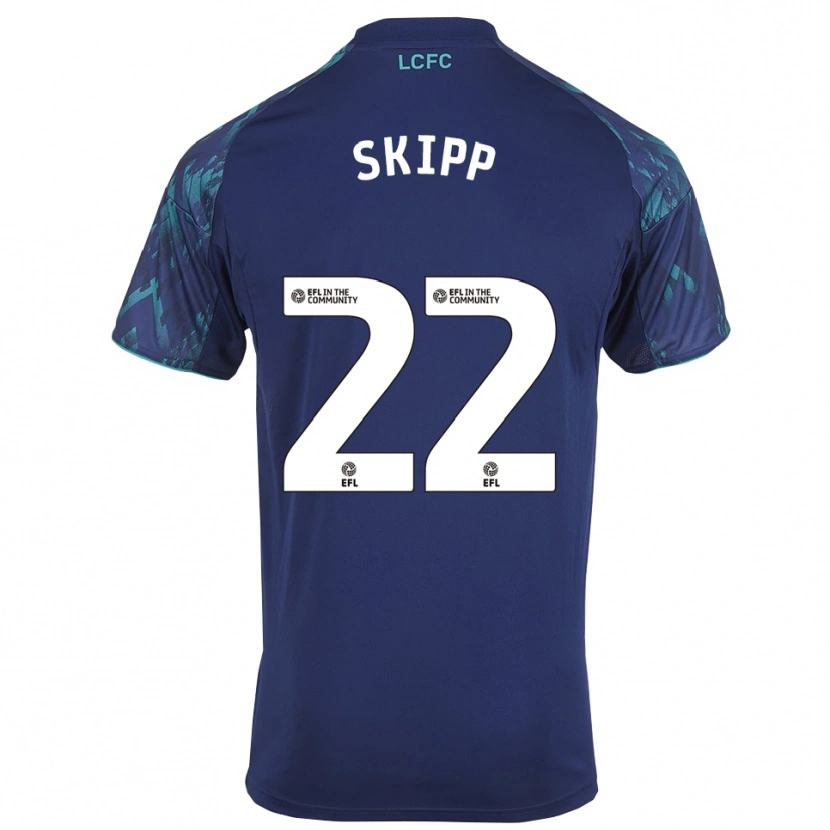 Danxen Homem Camisola Oliver Skipp #22 Azul Marinho Verde Branco Alternativa 2025/26 Camisa