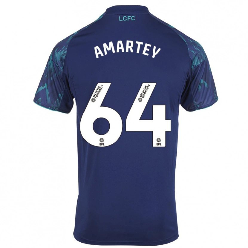 Danxen Homem Camisola Bobby Amartey #64 Azul Marinho Verde Branco Alternativa 2025/26 Camisa