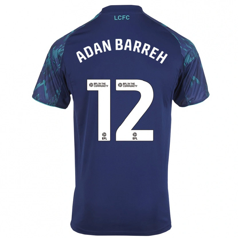 Danxen Homem Camisola Hassan Adan Barreh #12 Azul Marinho Verde Branco Alternativa 2025/26 Camisa