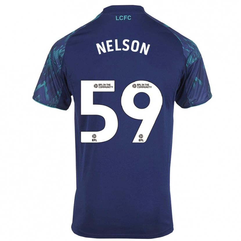 Danxen Homem Camisola Ronny Nelson #59 Azul Marinho Verde Branco Alternativa 2025/26 Camisa