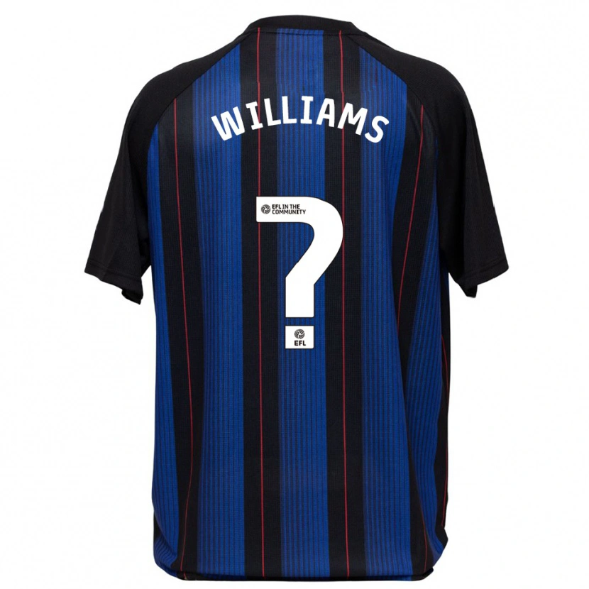 Danxen Homem Camisola Logan Williams #0 Azul Preto Alternativa 2025/26 Camisa