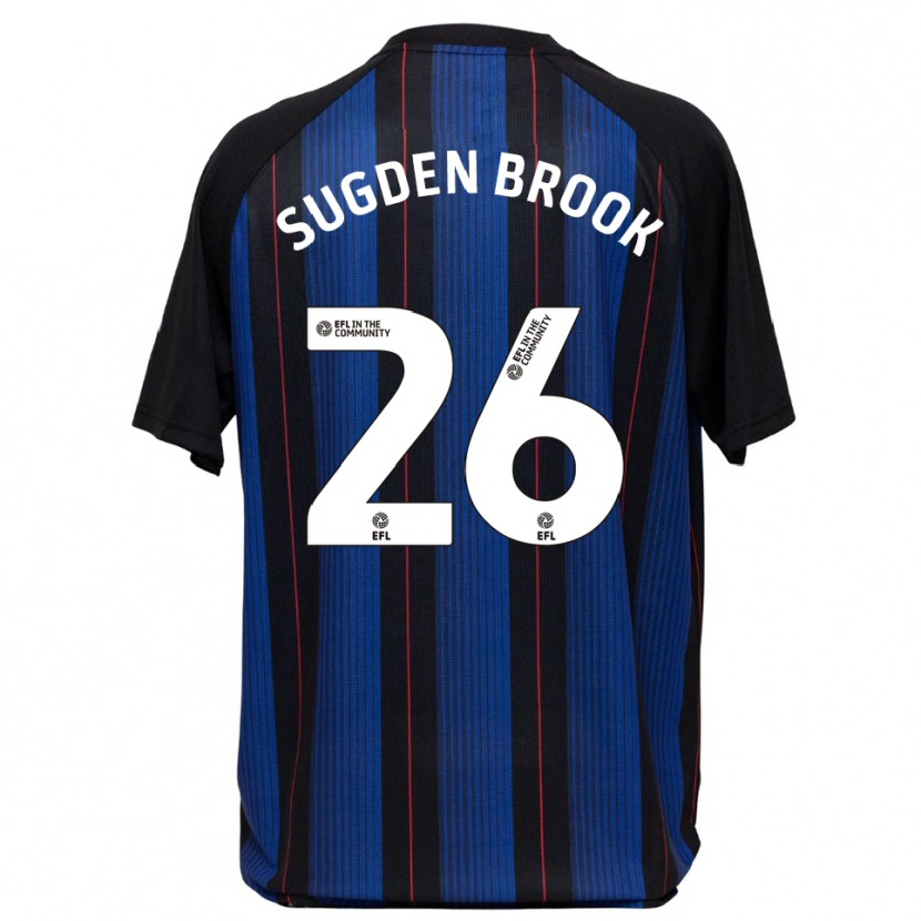 Danxen Homem Camisola Darcie Sugden-Brook #26 Azul Preto Alternativa 2025/26 Camisa