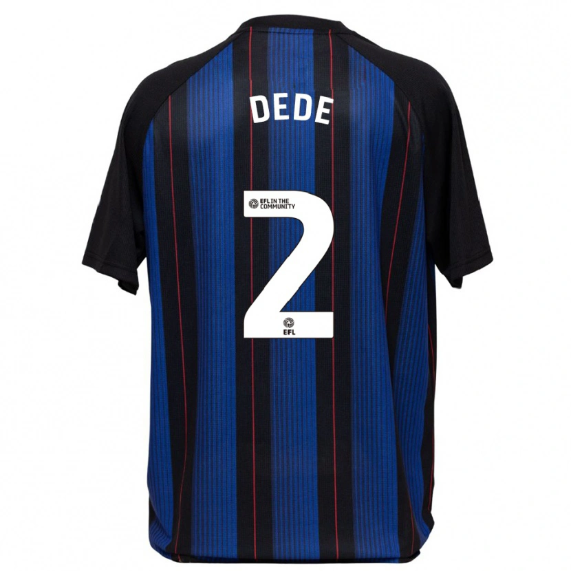 Danxen Homem Camisola Josh Dede #2 Azul Preto Alternativa 2025/26 Camisa