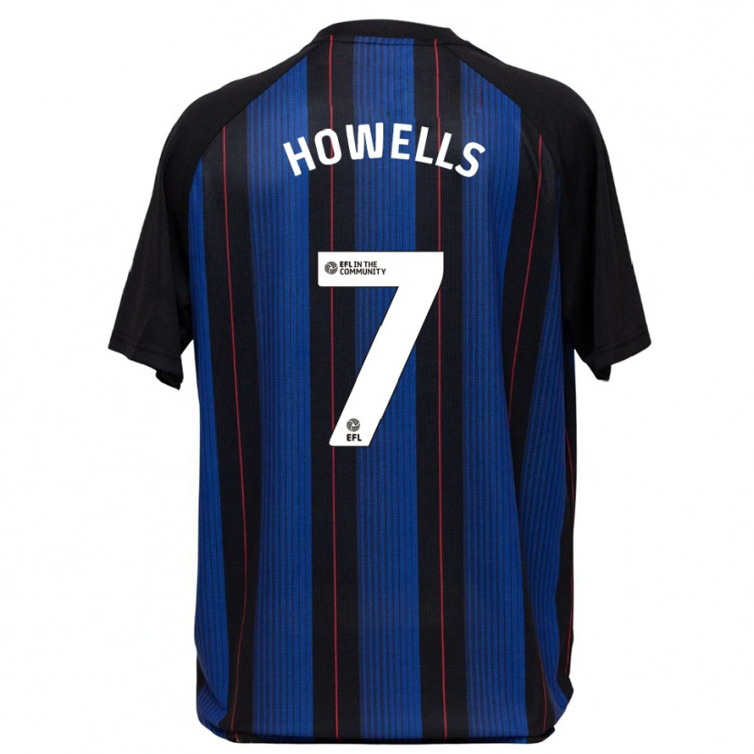 Danxen Homem Camisola Max Howells #7 Azul Preto Alternativa 2025/26 Camisa
