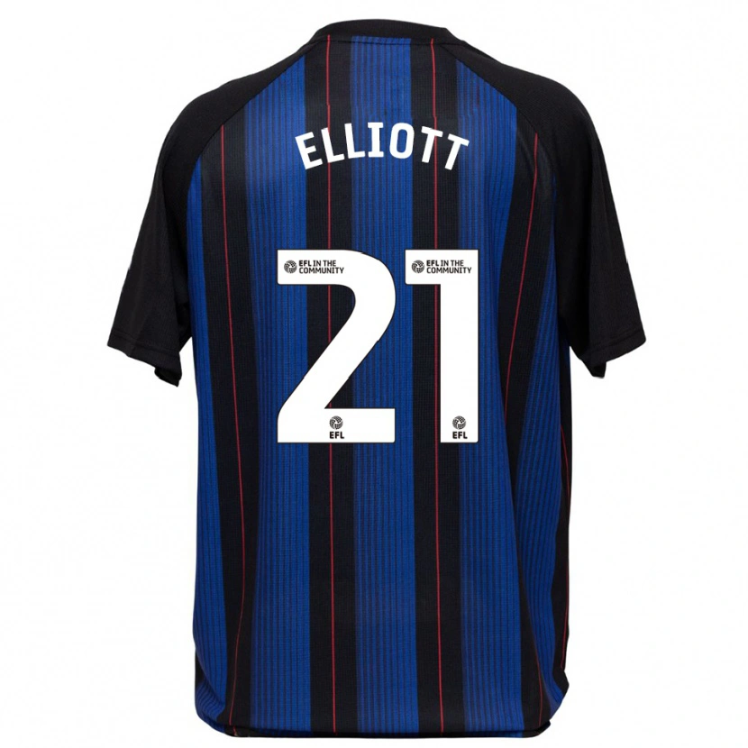 Danxen Homem Camisola Felix Elliott #21 Azul Preto Alternativa 2025/26 Camisa
