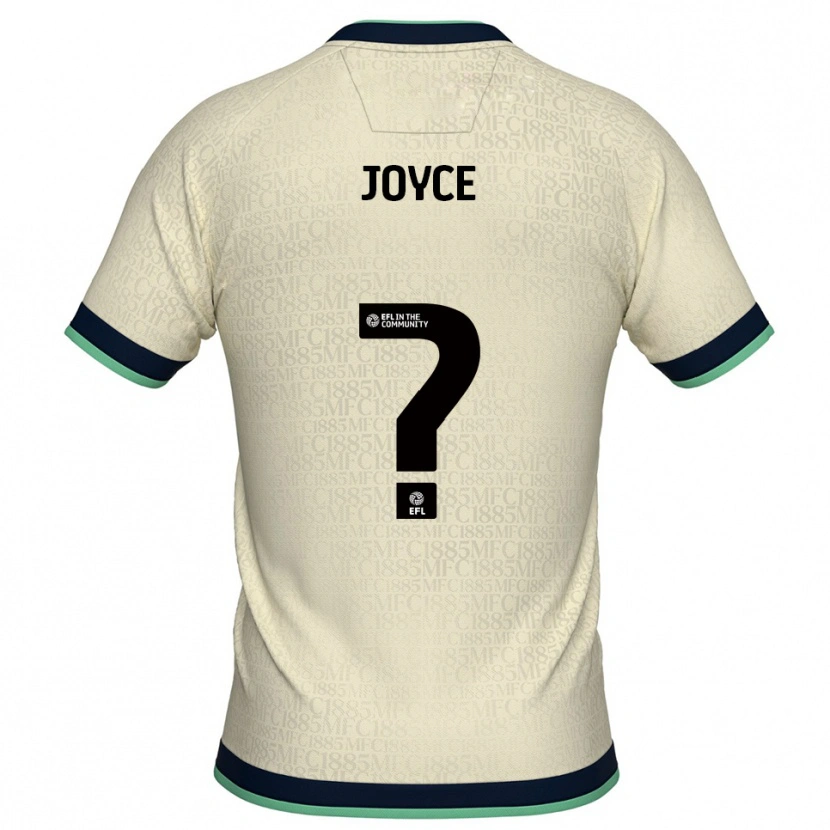 Danxen Homem Camisola Maisie Joyce #0 Champagne Azul Marinho Alternativa 2025/26 Camisa