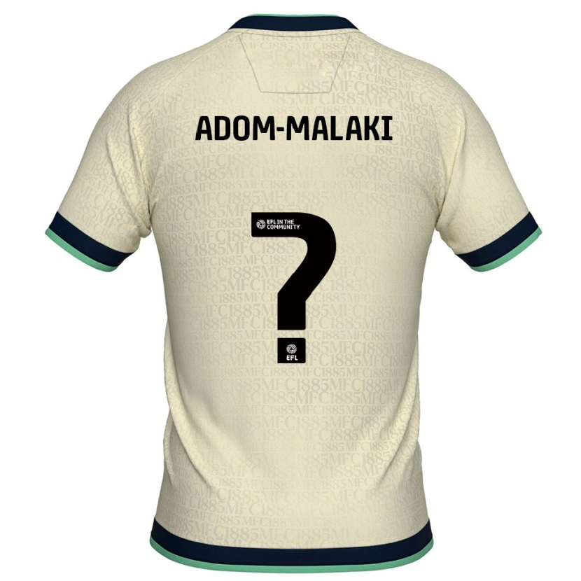 Danxen Homem Camisola Nino Adom-Malaki #0 Champagne Azul Marinho Alternativa 2025/26 Camisa