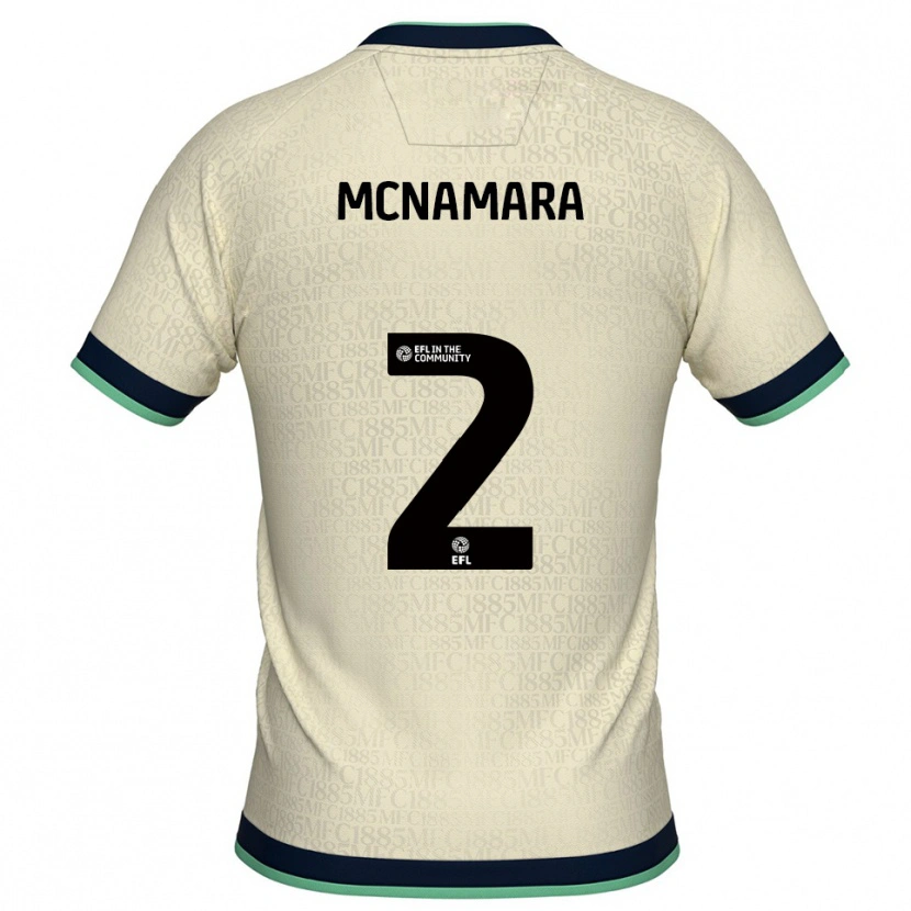 Danxen Homem Camisola Danny Mcnamara #2 Champagne Azul Marinho Alternativa 2025/26 Camisa