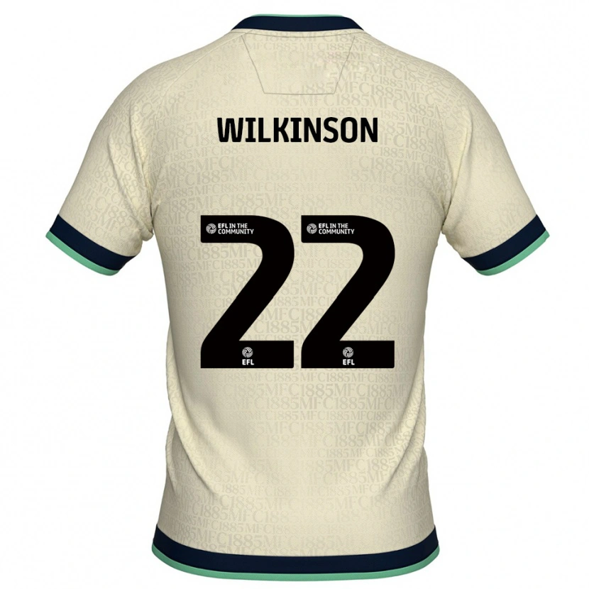 Danxen Homem Camisola Chloe Wilkinson #22 Champagne Azul Marinho Alternativa 2025/26 Camisa