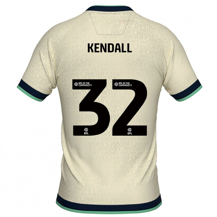 Danxen Homem Camisola Sheldon Kendall #32 Champagne Azul Marinho Alternativa 2025/26 Camisa