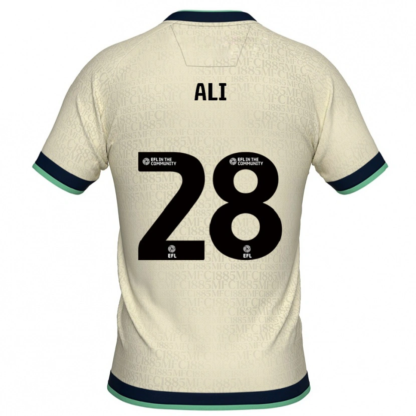 Danxen Homem Camisola Francesca Ali #28 Champagne Azul Marinho Alternativa 2025/26 Camisa