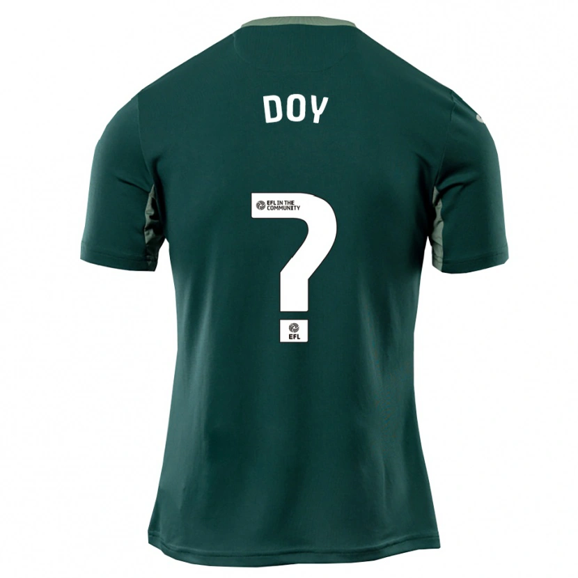 Danxen Homem Camisola Alfie Doy #0 Verde Branco Roxo Alternativa 2025/26 Camisa