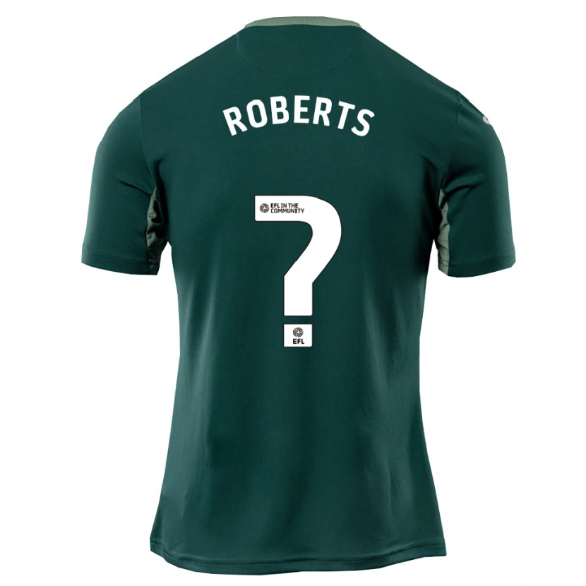 Danxen Homem Camisola Alex Roberts #0 Verde Branco Roxo Alternativa 2025/26 Camisa