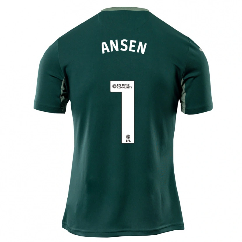 Danxen Homem Camisola Caleb Ansen #1 Verde Branco Roxo Alternativa 2025/26 Camisa