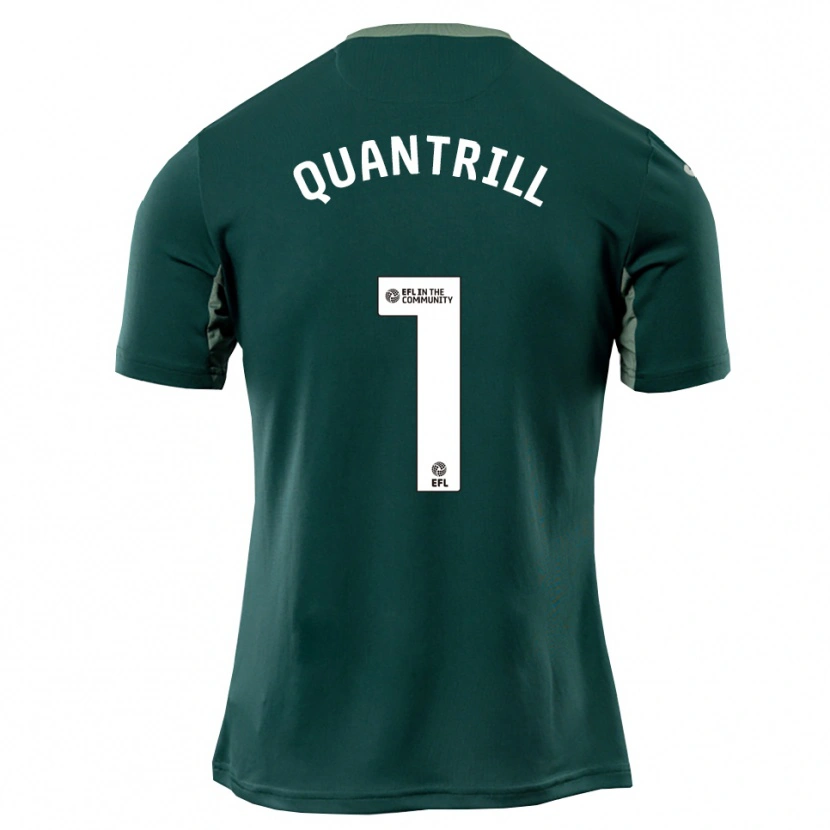 Danxen Homem Camisola Sarah Quantrill #1 Verde Branco Roxo Alternativa 2025/26 Camisa