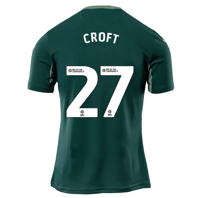 Danxen Homem Camisola Mary Croft #27 Verde Branco Roxo Alternativa 2025/26 Camisa
